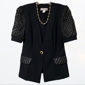 🖤Vintage Top with Organza Sleeves